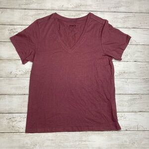 NWOT Pact organic Cotton V neck T shirt Sz Small